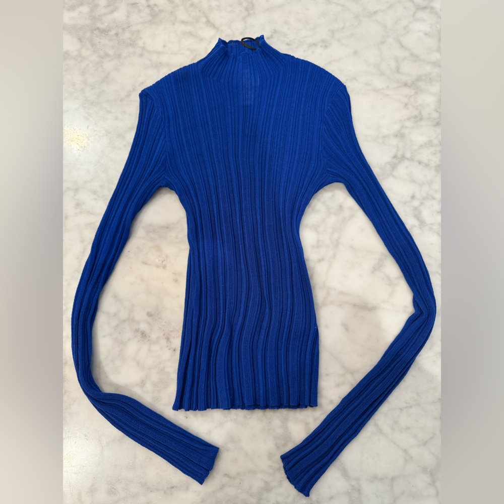 H&M Royal Blue Ribbed Top